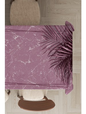 RugViva Leke Tutmayan Dokuma Elit Yıkanır Kumaş Palmiye Yapraklı Masa Örtüsü MSO094