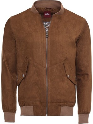 Taba Cepli Süet Bomber Mont