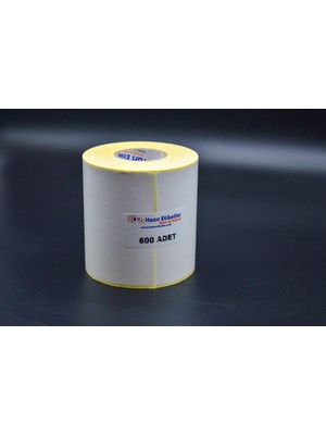 Hazır Etiketler 100MM x 80MM Lamine Termal Etiket