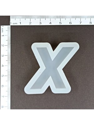 Hobiflex Epoksi Reçine x Harfi Silikon Kalıp HB2010-0030