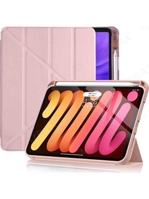 MobaxAksesuar Xiaomi Mi Pad 5 / 5 Pro 11 Inç Kılıf Kalem Şarj Bölmeli Case Arkası Şeffaf