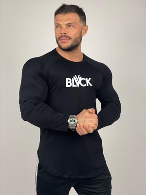 Black Istanbul Black Baskılı Spor Body