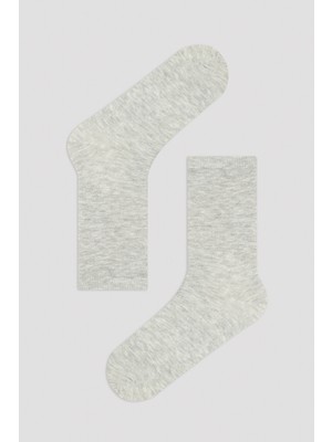 Penti Siyah - Beyaz Puan Stripe 5li Soket Çorap