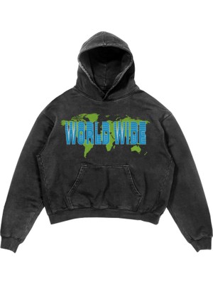 Trendiz Exclusive Worldwide Yıkamalı Sweatshirt