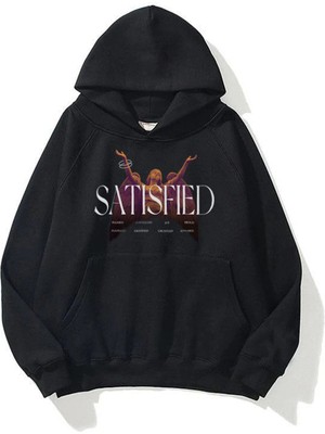 Trendiz Satisfied Unisex Sweatshirt Siyah