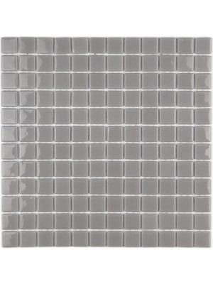 Mutfak, Banyo, Havuz, Sauna, Spa ve Tüm Yüzeyler Için 25X25MM Gri Cam Mozaik