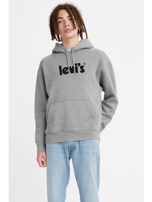 Levi's Pamuklu Relaxed Fit Kanguru Cepli Kapüşonlu Sweat Erkek Sweat A2827