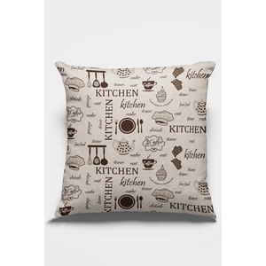 Kitchen Premium Tay Tüyü Dokuma Leke Tutmaz Kumaş Çift Taraflı Kırlent Yastık Kılıfı 43X43 Cm KRL337