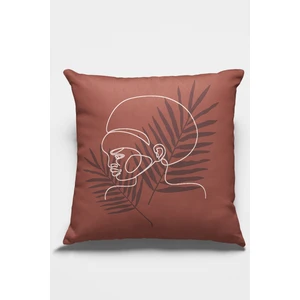 Tay Tüyü Premium Leke Tutmaz Kumaş Çift Taraflı Soyut Kırlent Yastık Kılıfı 43X43 Cm KRL036