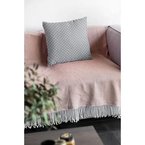 Premium Tay Tüyü Dokuma Kumaş Çift Taraflı Puanlı Kırlent Yastık Kılıfı 43X43 Cm KRL173