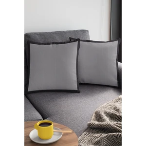 Balık Sırtı Kırlent Yastık Kılıfı Premium Tay Tüyü Dokuma Kumaş Çift Taraflı 43X43 Cm KRL349