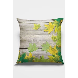 Çift Taraflı Kırlent Yastık Kılıfı Çınar 3D Dokuma Premium Tay Tüyü Kumaş 43X43 Cm KRL150