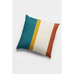 Çift Taraflı Kırlent Yastık Kılıfı Premium Tay Tüyü Dokuma Kumaş Sade Çizgili 43X43 Cm KRL973