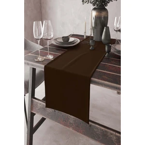 Kahve Tek Renk Sade Ranır Masa Örtüsü Premimum Dokuma Kumaş Düz 40X140 Cm RNR005