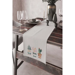 Tay Tüyü Masa Örtüsü Ranır Elit Dokuma Leke Tutmaz Kumaş 40X140 Cm RNR034