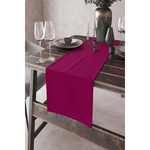 Fuşya Tek Renk Sade Ranır Masa Örtüsü Premimum Dokuma Kumaş Düz 40X140 Cm RNR015