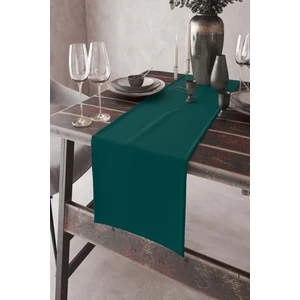 Petrol Yeşil Tek Renk Sade Ranır Masa Örtüsü Premimum Dokuma Kumaş Düz 40X140 Cm RNR019