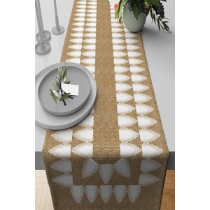 Elit Masa Örtüsü Runner Tay Tüyü Dokuma Leke Tutmaz Kumaş Hasır 40X140 Cm RNR191