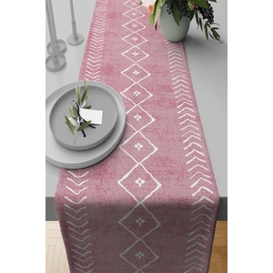 Dokuma Leke Tutmaz Elit Tay Tüyü Kumaş Masa Örtüsü Runner Moroccan 40X140 Cm RNR194