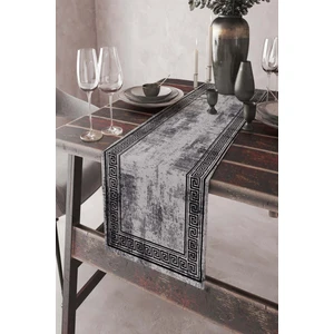 Elit Tay Tüyü Dokuma Leke Tutmaz Kumaş Masa Örtüsü Versace Desen Runner 40X140 Cm RNR324