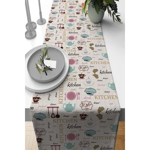 Elit Tay Tüyü Dokuma Leke Tutmaz Kumaş Masa Örtüsü Runner Mutfak 40X140 Cm RNR336