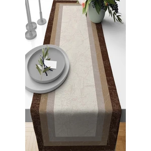 Elit Tay Tüyü Dokuma Leke Tutmaz Kumaş Masa Örtüsü Runner Modern 40X140 Cm RNR342