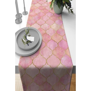 Tay Tüyü Dokuma Elit Leke Tutmaz Kumaş Masa Örtüsü Runner Fas 40X140 Cm RNR367
