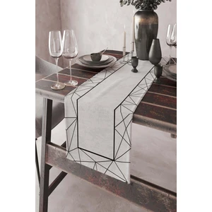 Elit Tay Tüyü Dokuma Leke Tutmaz Kumaş Masa Örtüsü Prizma Runner 40X140 Cm RNR374