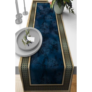 Elit Çerçeveli Tay Tüyü Dokuma Elit Leke Tutmaz Kumaş Masa Örtüsü Runner 40X140 Cm RNR394
