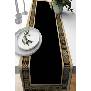 Runner Dokuma Leke Tutmaz Elit Tay Tüyü Kumaş Masa Örtüsü Elit Çerçeveli 40X140 Cm RNR395