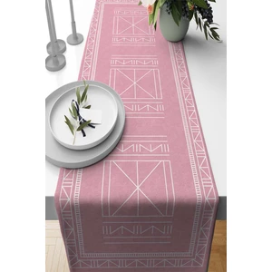 Etnik Desen Elit Tay Tüyü Dokuma Leke Tutmaz Kumaş Masa Örtüsü Runner 40X140 Cm RNR429