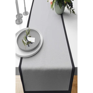 Tay Tüyü Dokuma Elit Leke Tutmaz Kumaş Runner Masa Örtüsü Ince Çizgili 40X140 Cm RNR350