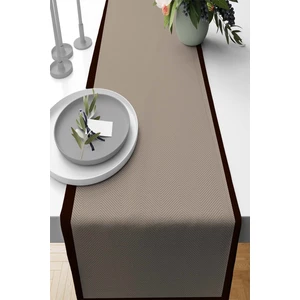 Runner Leke Tutmaz Elit Tay Tüyü Dokuma Kumaş Masa Örtüsü Ince Çizgili 40X140 Cm RNR352