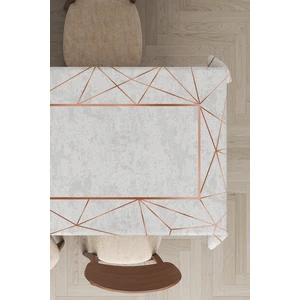 Leke Tutmayan Dokuma Elit Yıkanır Leke Tutmayan Kumaş Çerçeveli Masa Örtüsü MSO376