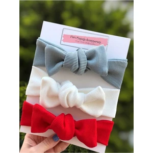 Kuzey Store Kız Bebek / Çocuk 3 Lü Ribana Bandana Seti