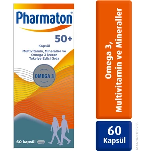 50 Plus 60 Kapsül - Omega 3, Multivitamin ve Mineraller