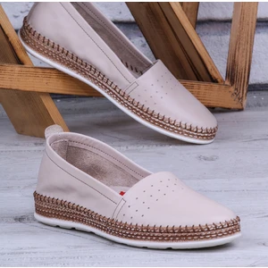 Herna Hakiki Deri Babet Kadın Ayakkabı