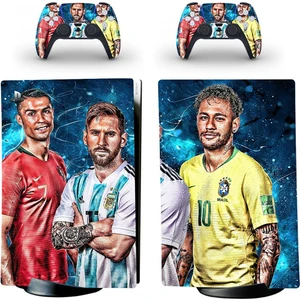 Kt Grup Ronaldo-Messi-Neymar Playstation 5 Disk Edition Sticker Kaplama Seti