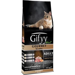 15 kg Yetişkin Kedi Maması Gurme (Kuzu Somonlu Tavuk Etli ) Kuru Mama