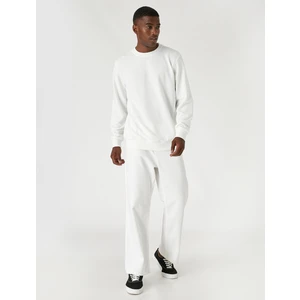 Basic Sweatshirt Bisiklet Yaka