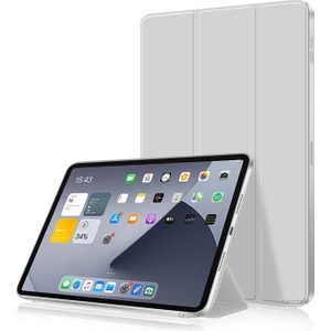 M.TK Moveteck Apple Ipad Air 4 Air 5 2020 2022 10.9inç Uyumlu M1 Çipli Kapaklı Katlanabilir Ince Tasarım Uyku Modlu Smart Cover Standlı Case