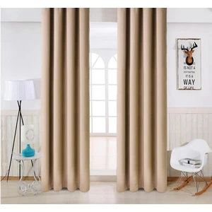 Altın Pamuk Lüx Blackout Işık Geçirmez Camel Karartma Perde Pilesiz Enxboy Seçenek