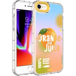 Kip GSM Apple iPhone 7 Kılıf Kamera Korumalı Renkli Desenli Sert Silikon Korn Kapak