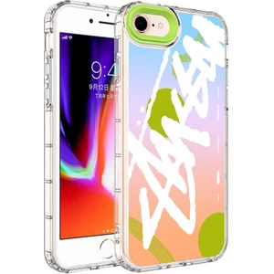 Kip GSM Apple iPhone 7 Kılıf Kamera Korumalı Renkli Desenli Sert Silikon Korn Kapak