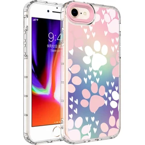 Kip GSM Apple iPhone 7 Kılıf Kamera Korumalı Renkli Desenli Sert Silikon Korn Kapak