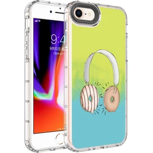 Kip GSM Apple iPhone 7 Kılıf Kamera Korumalı Renkli Desenli Sert Silikon Korn Kapak