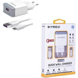 Samsung Galaxy Xcover Pro Uyumlu Type-C Girişli Hızlı Şarj Aleti Cihazı Adaptör+Kablo 3.0A Q32