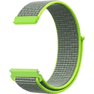 Huawei Gt / Gt2 / Gt2 Pro / Gt3 / Gt3 Pro 46MM Hasır Dokuma Cırt Cırt Kordon Kayış 22MM