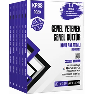 Pegem Akademi Yayıncılık KPSS 2023 Genel Yetenek Genel Kültür Konu Anlatımlı Modüler Set (6 Kitap)