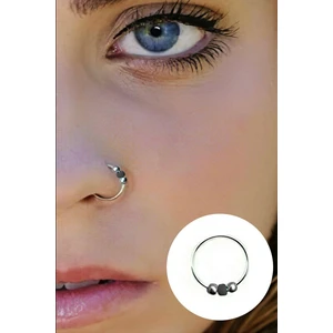 Begonia Accessories, 925 Ayar Gümüş, 3 Top Boncuklu Hızma